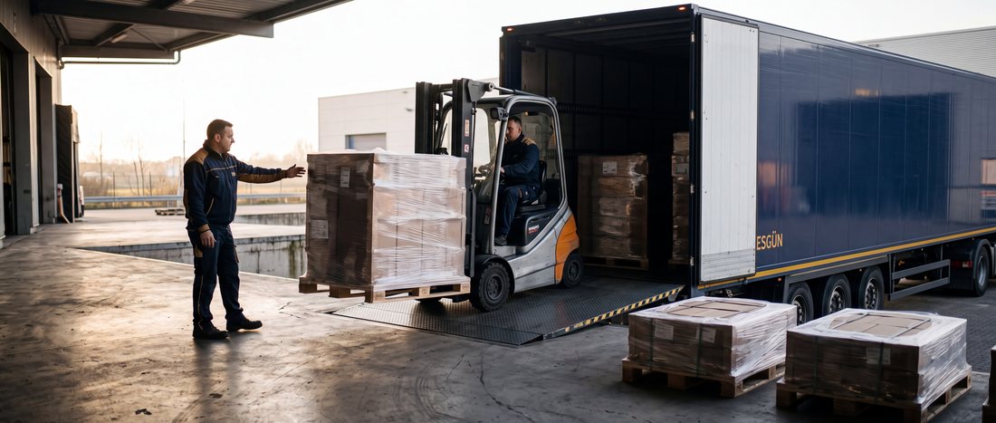 Dorseye forklift ile yükleme yapılması