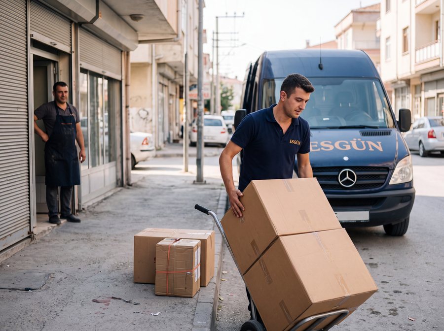 Gönderinin işletme adresinden teslim alınması